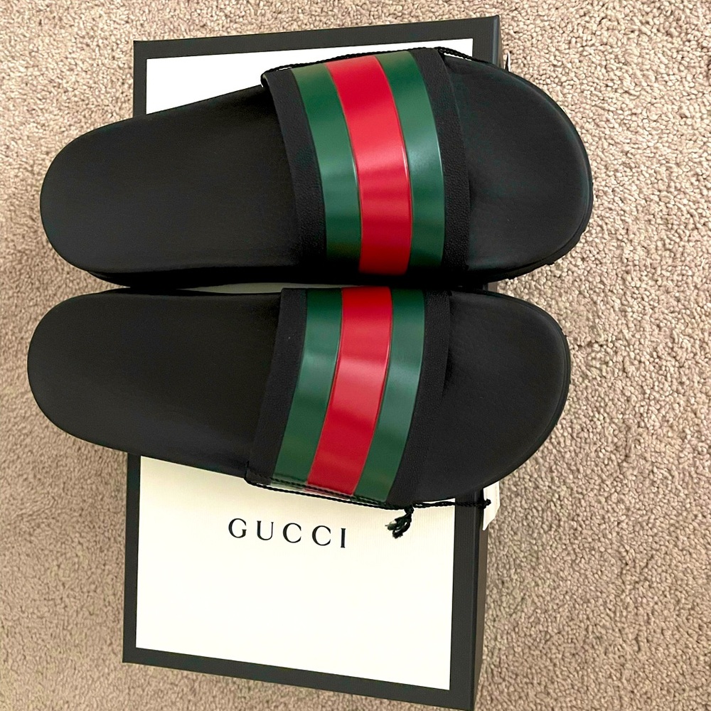 Gucci Web Slide Sandals